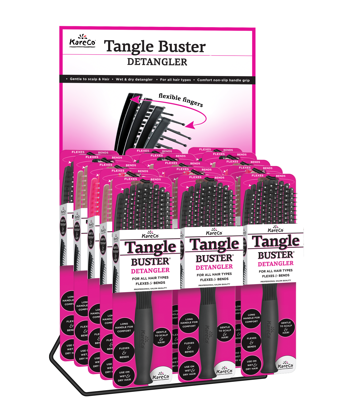 KareCo International, Inc. - Wholesale Hair Brush/Comb - Tangle Buster® Brush Display4