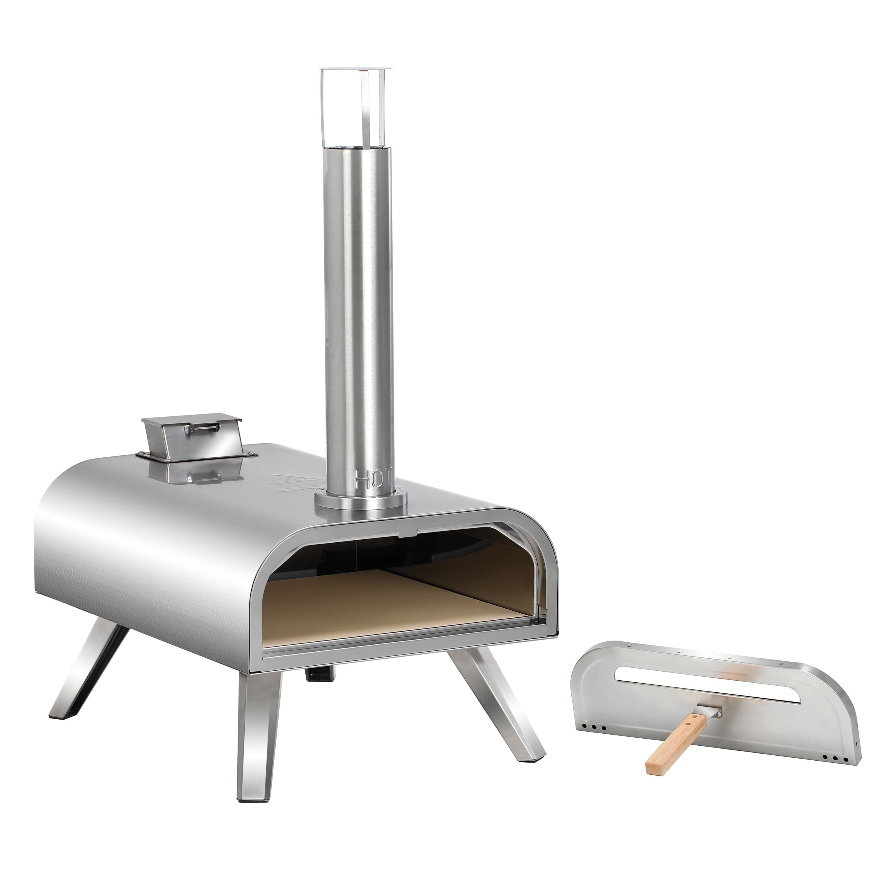 SHINERICH - Wholesale Outdoor Grill Tools - 16'' Pellet Pizza Oven Stainless Steel7