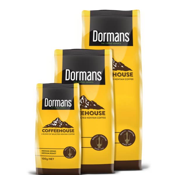 Dormans COFFEEHOUSE - Dark Roast, Fine Grind 500g for wholesale by World Safari Shops