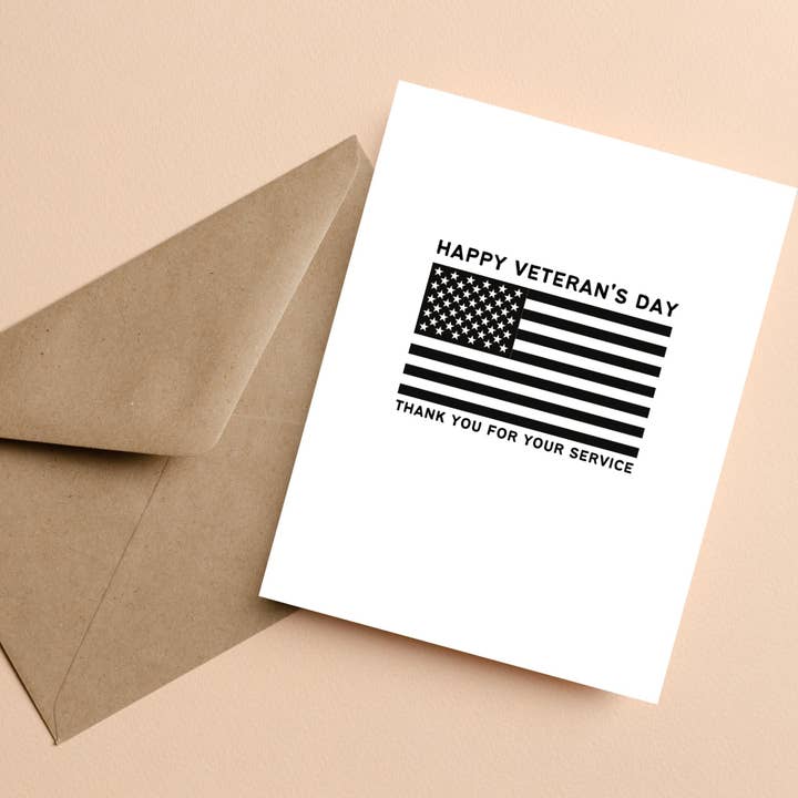 As Told By Ellie - Wholesale Thank You Card - Veterans Day Card, Thank You for Your Service, Vet Gifts1