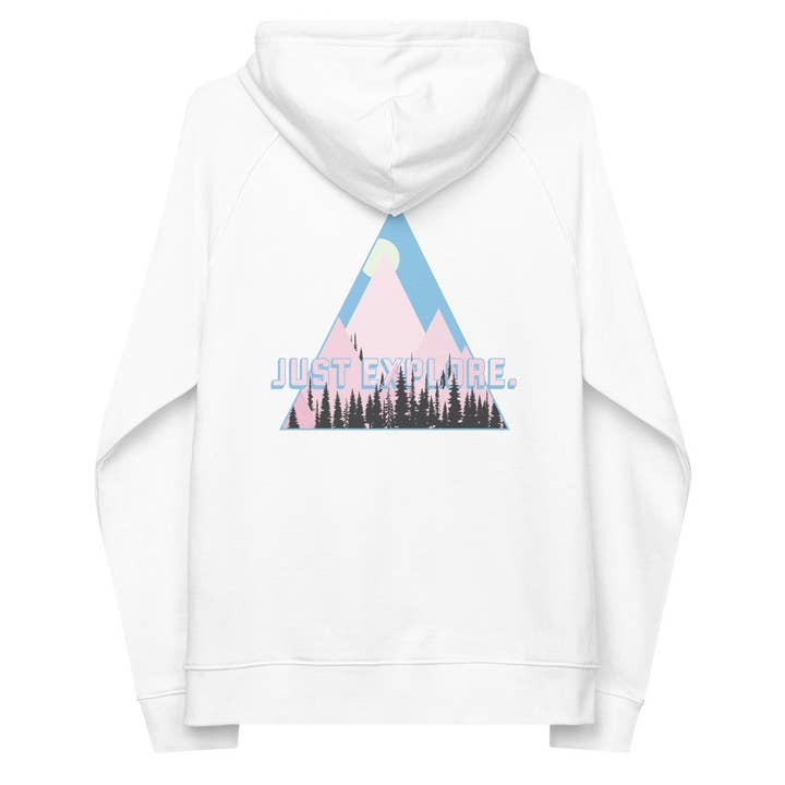 Just Explore. Seeker Organic Cotton Raglan Hoodie for wholesale by ANCHOR & CREW