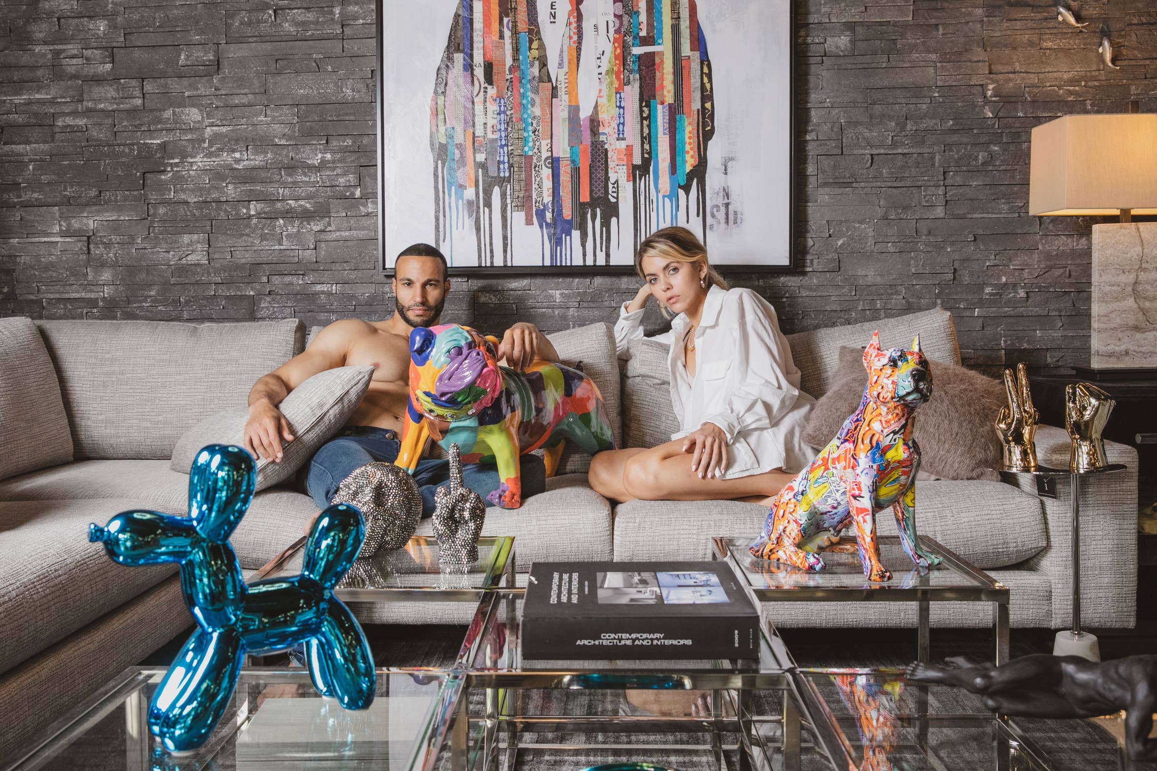 Interior Illusions Plus – wholesale Decorative tabletop object – Gold Peace Hand Table Top - 8" tall7