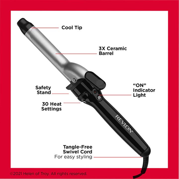 iTech361 - Wholesale Curling Iron/Wand - Revlon Perfect Heat Triple Ceramic Curling Iron (1 in)