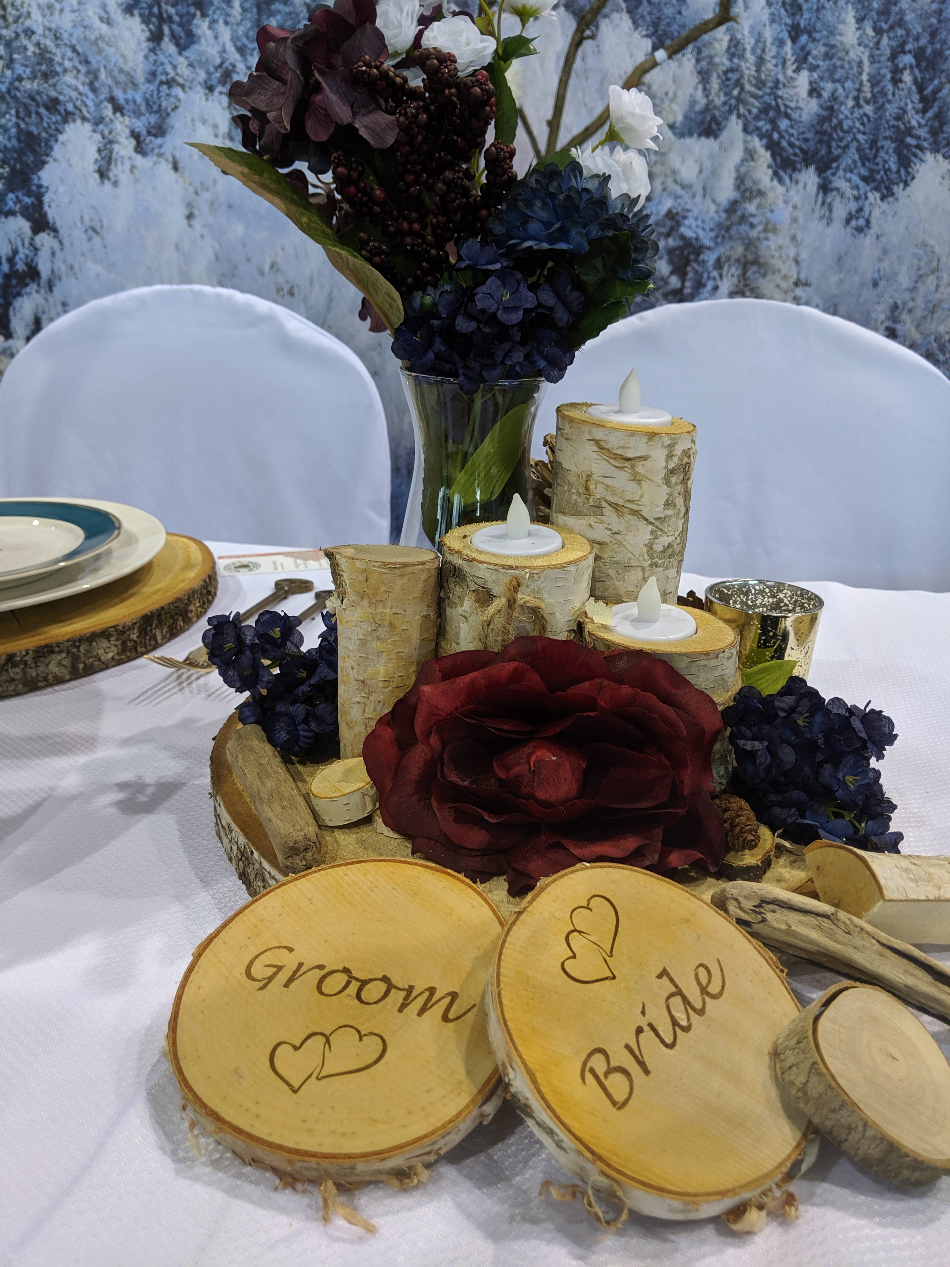 Winter Woods - Wholesale Candle Holder - Birch Decor Holder Set2