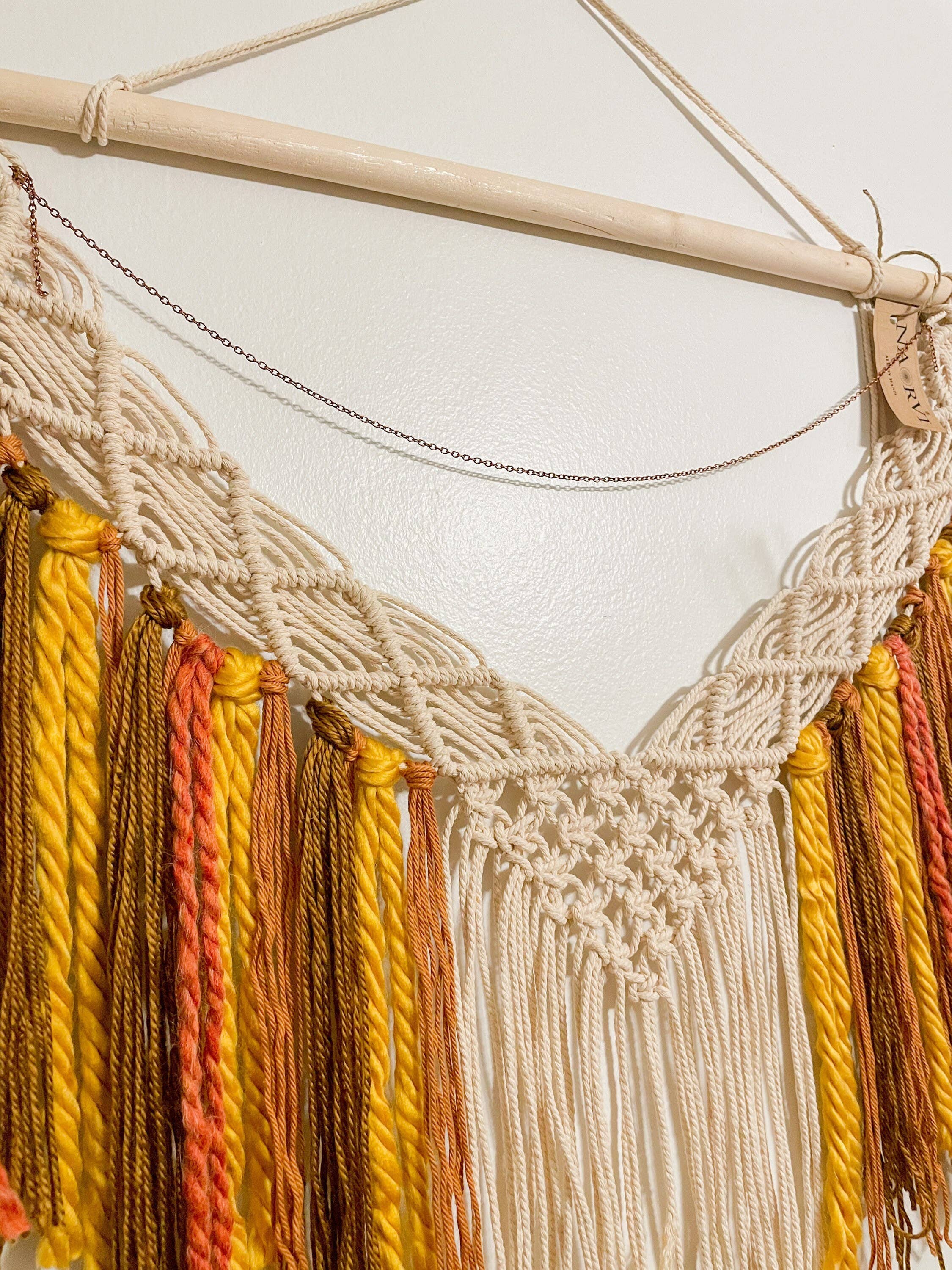 Naorvi Macrame – wholesale Tapis/Textil – Lyxig bohemisk stor färgglad makramévavd3