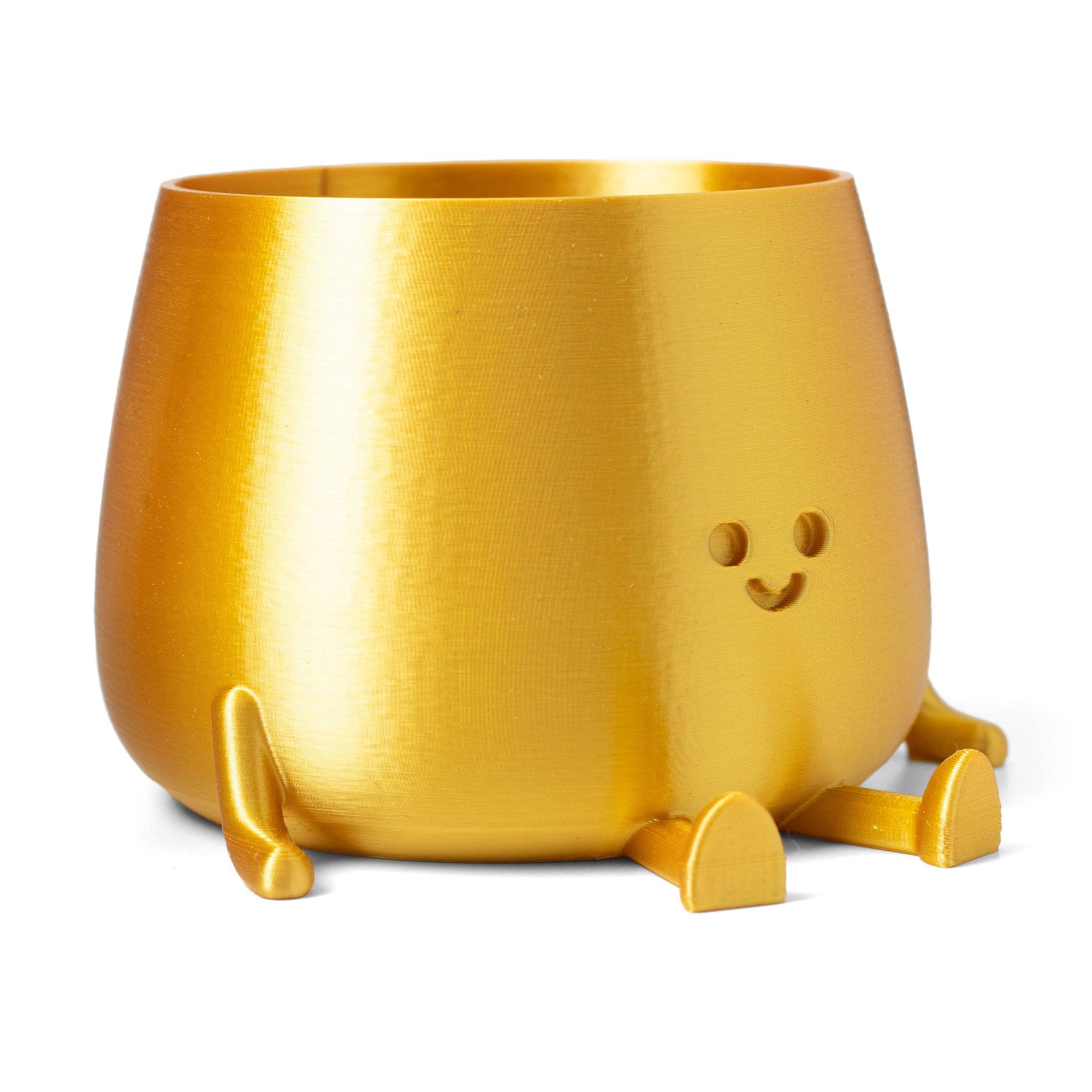 Ingadi - Wholesale Plant Pot - Happy Pot Planter - Gold1