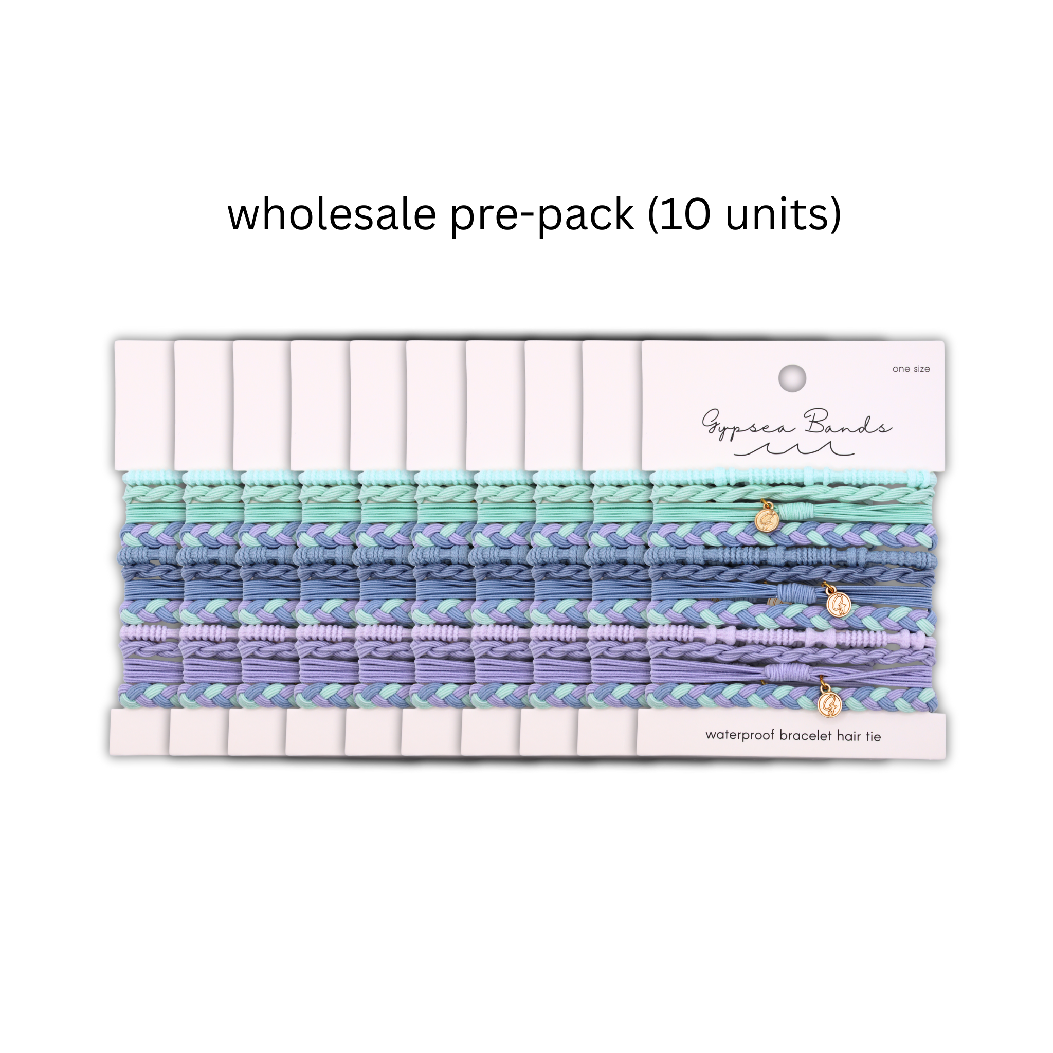 Gypsea bands - Vendita all'ingrosso Bracciale in tessuto/intrecciato - Braccialetti Fermacapelli Del Mar (Confezione da 10 carte)1