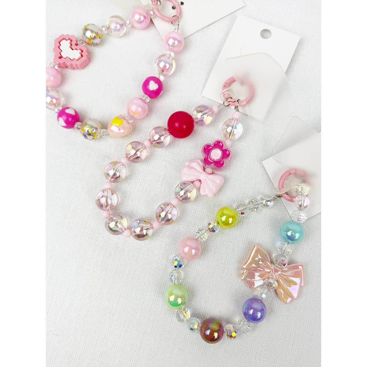 MIX COLOR Pink Palette and Charm keychain and wrist strap for wholesale on Faire6