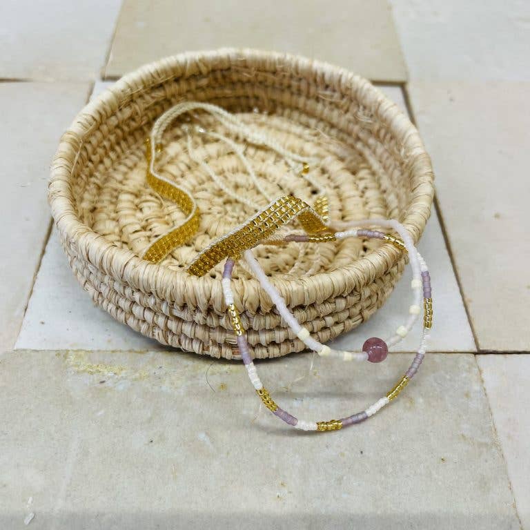 ByBazz - Wholesale Decorative Plate/Dish/Bowl - Schaaltje Raffia Mini Naturel4