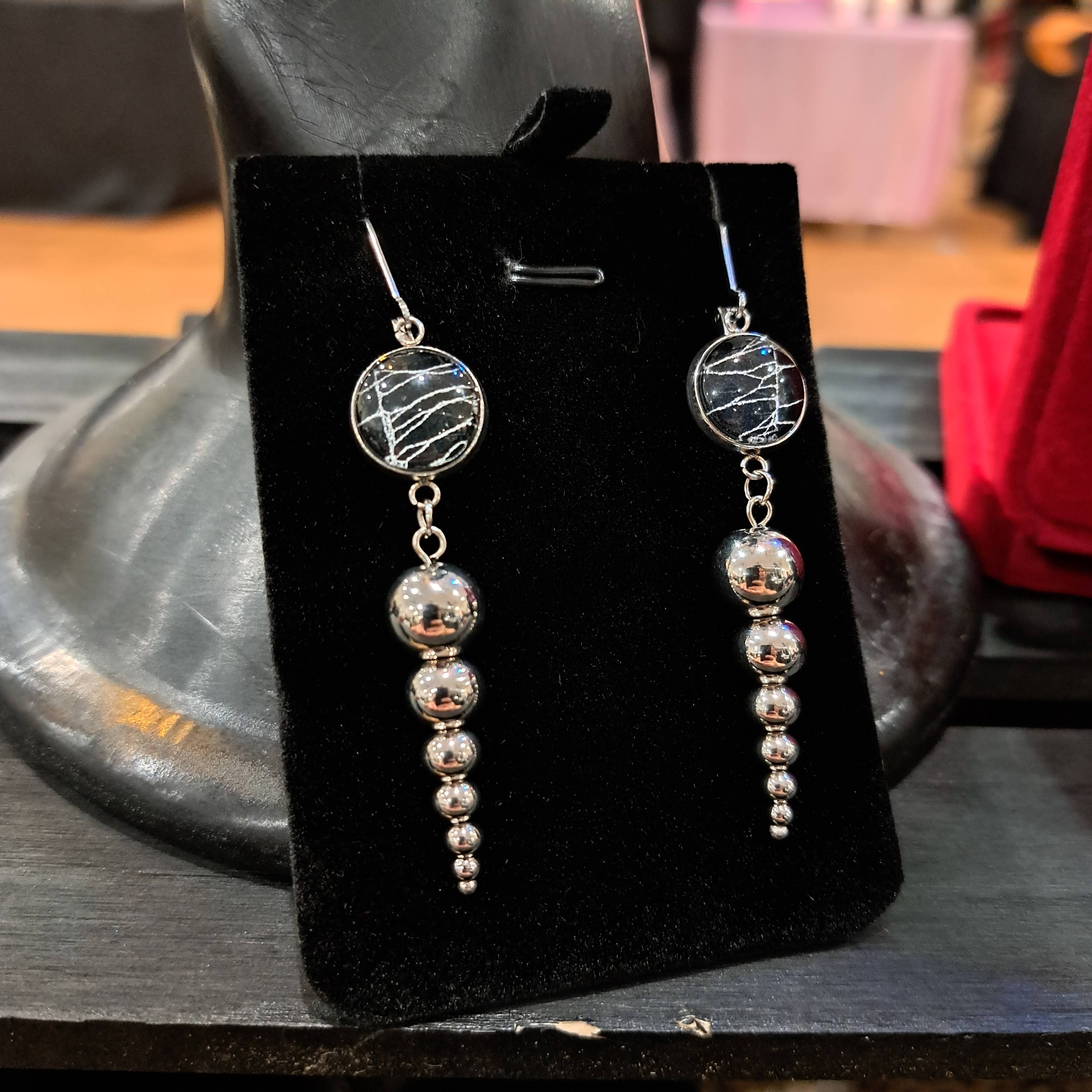 Hell Kitten RVA - Wholesale Dangle Earrings - Real Spiderweb 7 Stack Dangles (Earrings)1