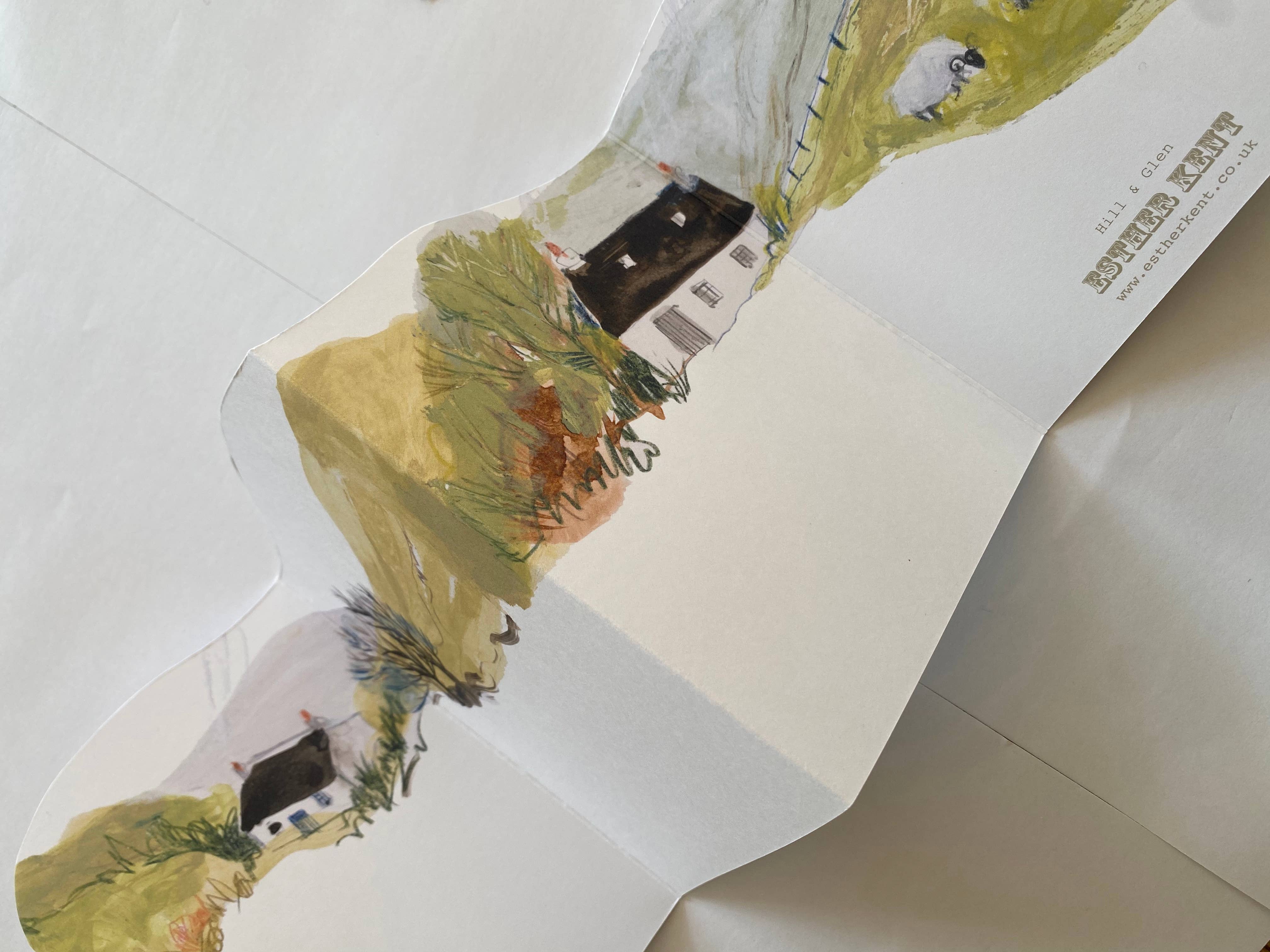 Esther Kent Design – wholesale Everyday greeting card – Hill & Glen Concertina Card3
