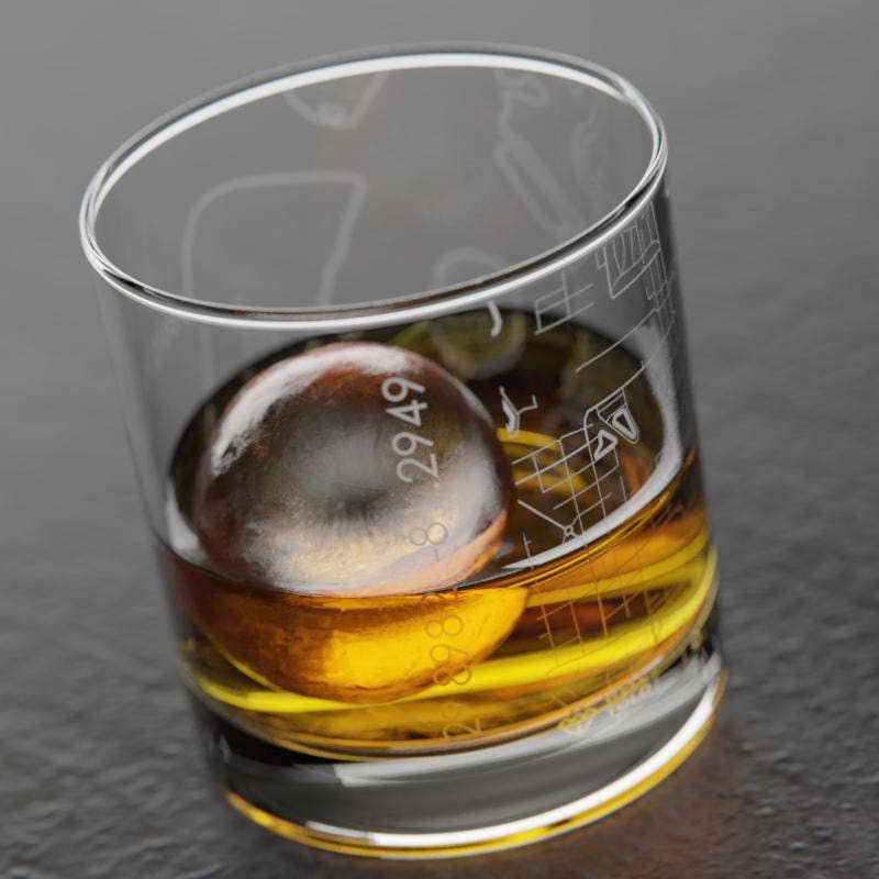 Well Told - Wholesale Drinking Glass/Cup - St Augustine, FL City Map - Etched Whiskey Rocks Glass4