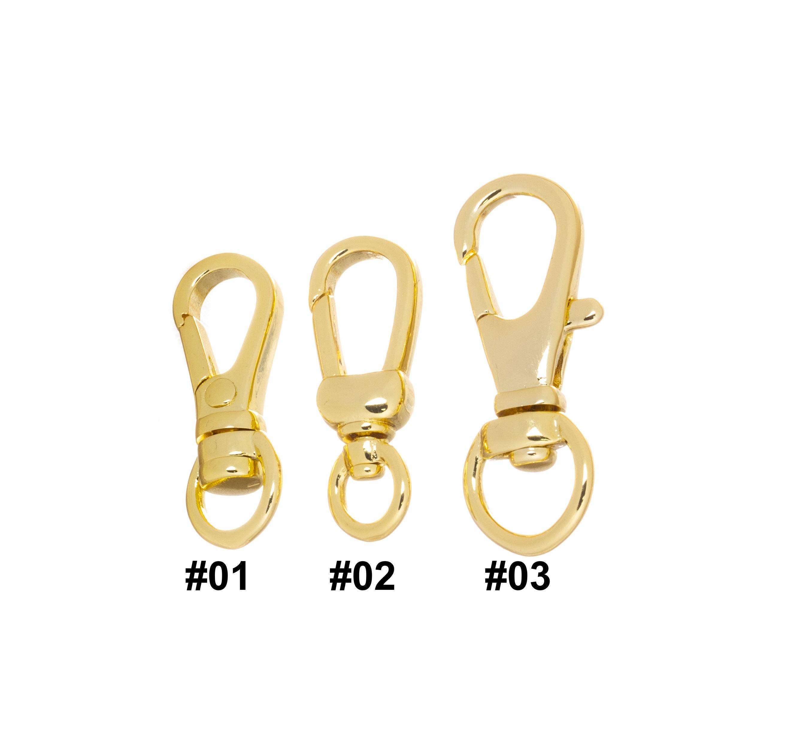 Jewel Pledge - Vendita all'ingrosso Fibbie per cintura - Moschettone Girevole in Oro per Gioielli e Borse3