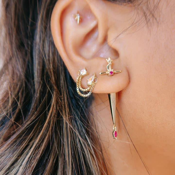 Bittersweet - Wholesale Dangle Earrings - Goldryn Celestial Sword Earrings1