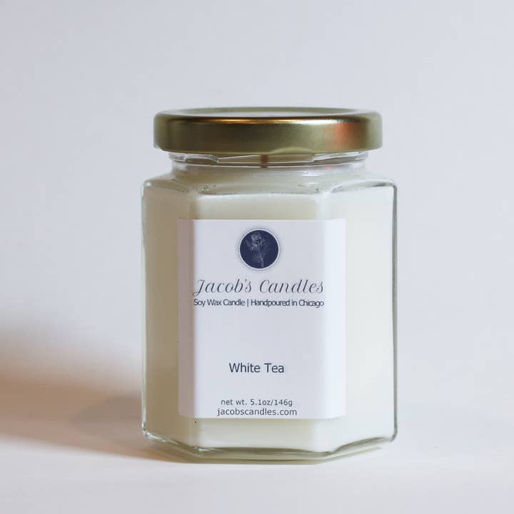 White Tea | Handpoured Soy Wax Candle for wholesale by Jacob’s Candles