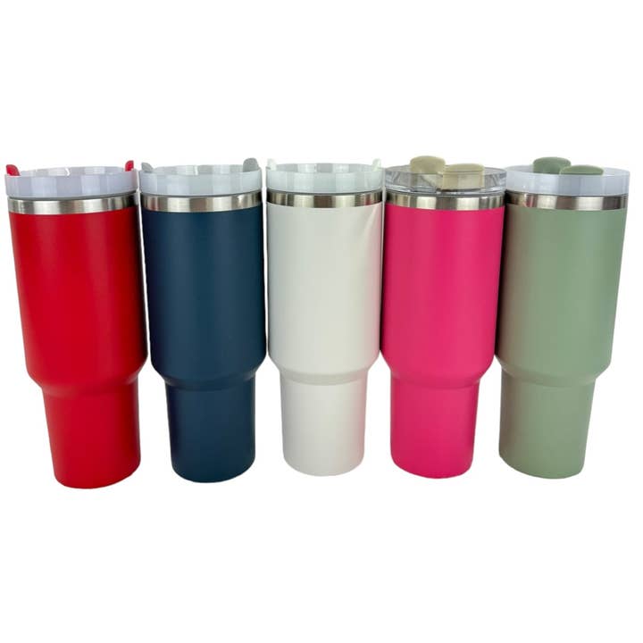 TAPA fashion - Wholesale Insulated mug/tumbler - 40oz Stainless Steel Tumbler With Handle, Straw, Lid CP4417-1 CP4415-4 CP4130-2.(6pc)40