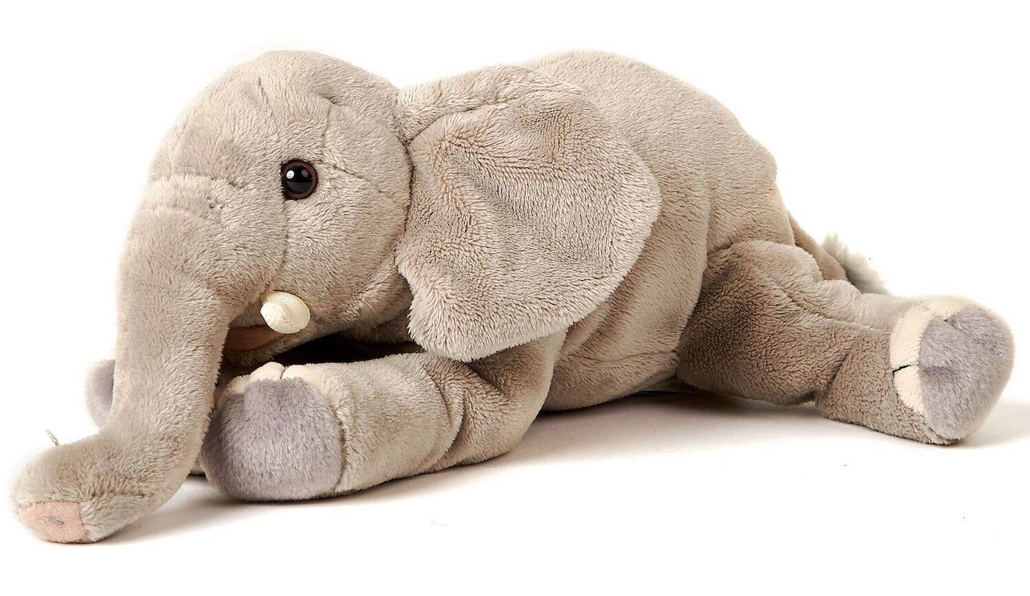 Uni Toys - Wholesale Stuffed/Plush Toy - Kids & Baby - Elephant lying down - 27 cm (length) - cuddly/plush toy0