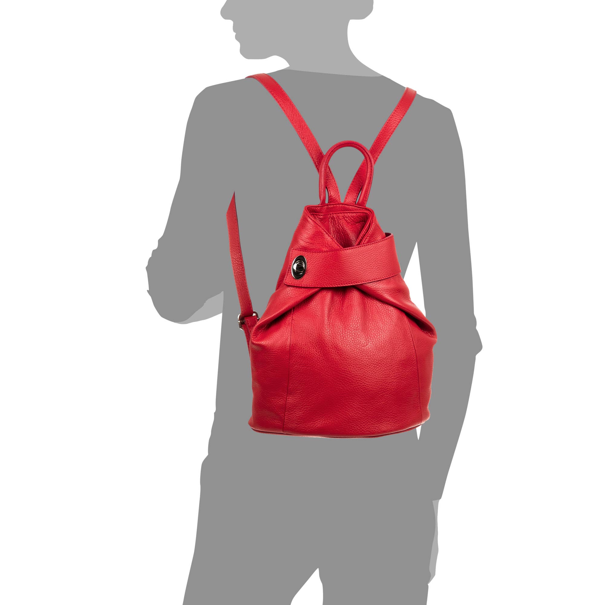 FIRENZE ARTEGIANI - Venta al por mayor Bolso con correa - Mujer - Edvige Bolso mochila Mujer.Piel auténtica Dollaro11