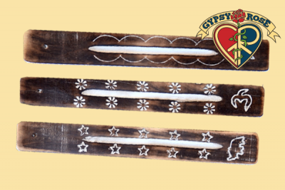 Gypsy Rose – Engroshandel Røgelsesholder – UDSKÅRET TRÆ RØGELSE BRÆNDER0