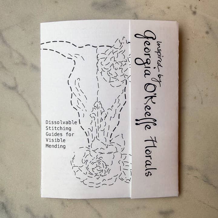 Georgia O'Keeffe Florals Mending + Embellishment Transfer for wholesale by Approved Textiles