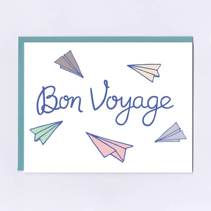 Bon Voyage Greeting Card for wholesale by The Treasurie