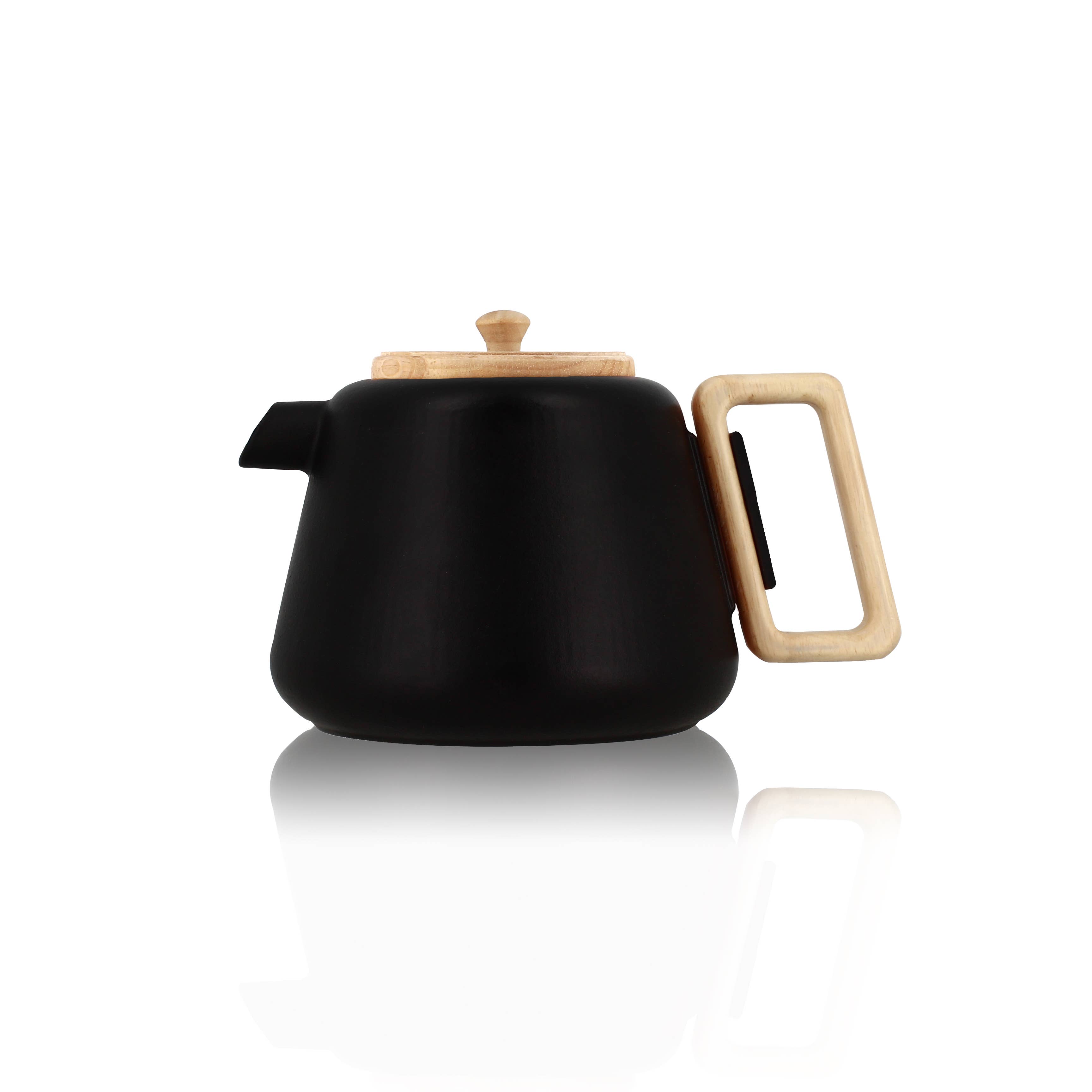 Ogo living - Wholesale Tea pot - 1000ml black cast iron viggo teapot