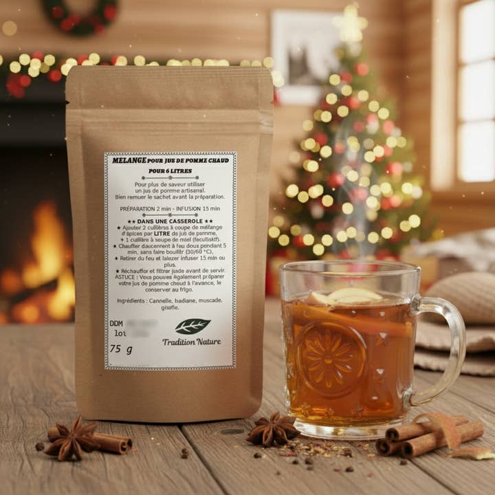 Tradition Nature - Wholesale Hot Cocoa Mix/Kit - HOT APPLE JUICE - Spice Mix for about 6 liters2