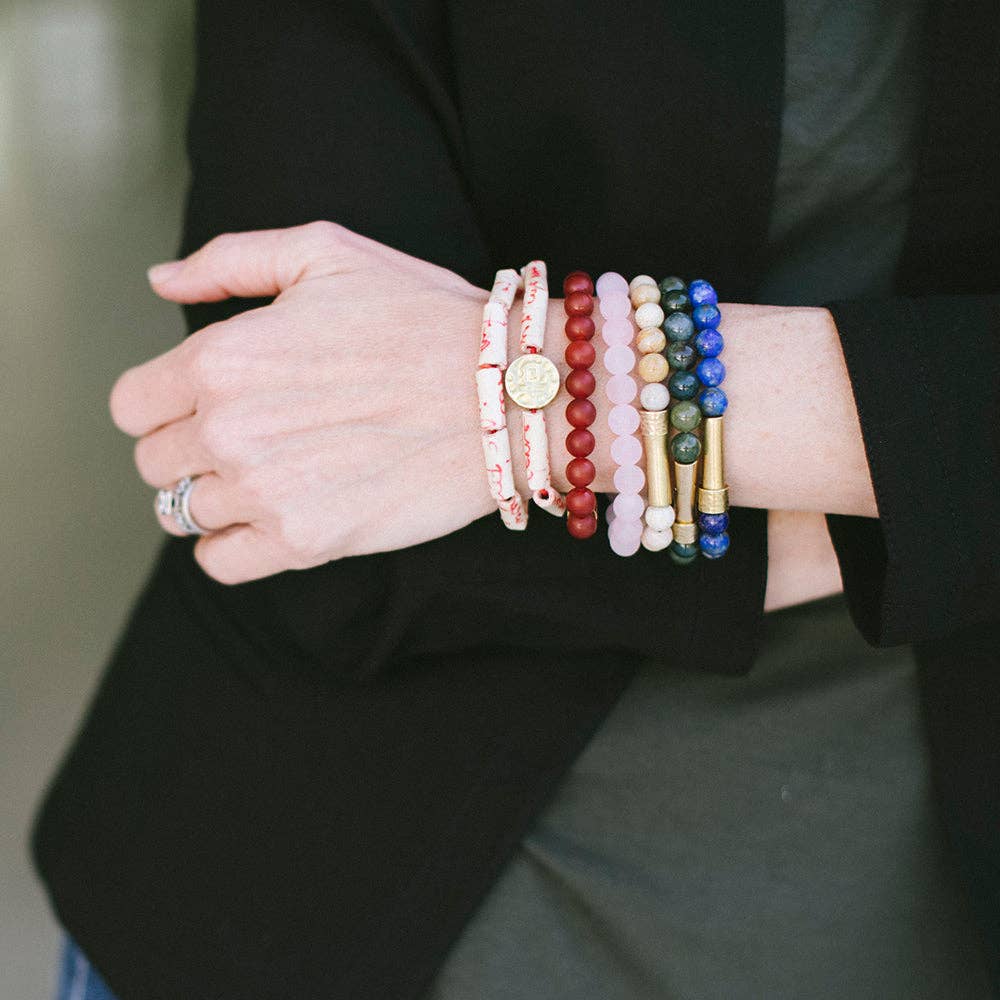 Wishbeads - Wholesale Beaded Bracelet - Matte Rose Quartz Intention Bracelet2