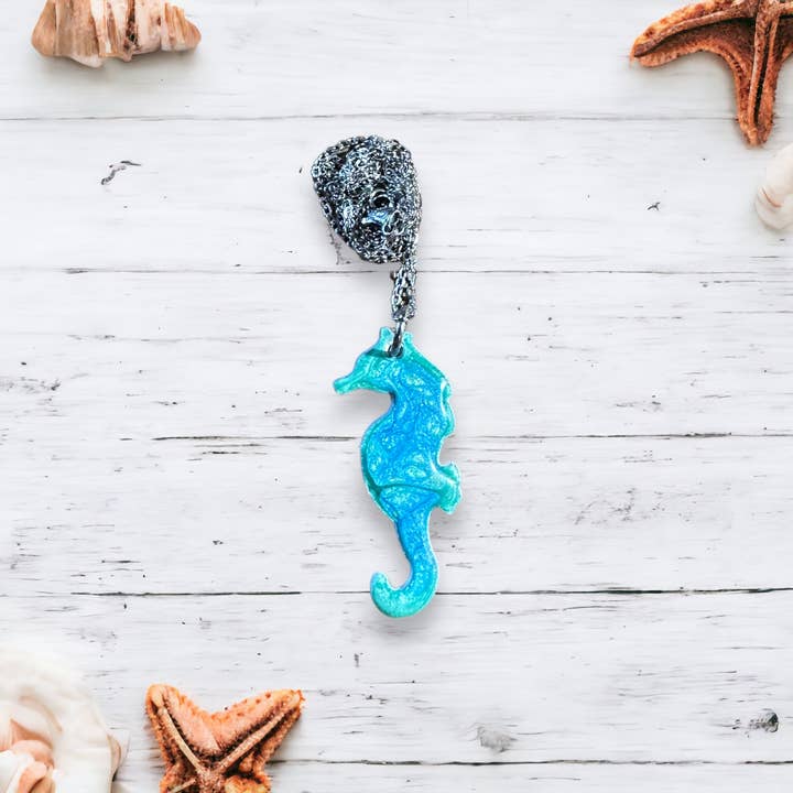 Three Dandelion Wishes - Wholesale Pendant/Charm Necklace - Hand Painted Seahorse Necklace17
