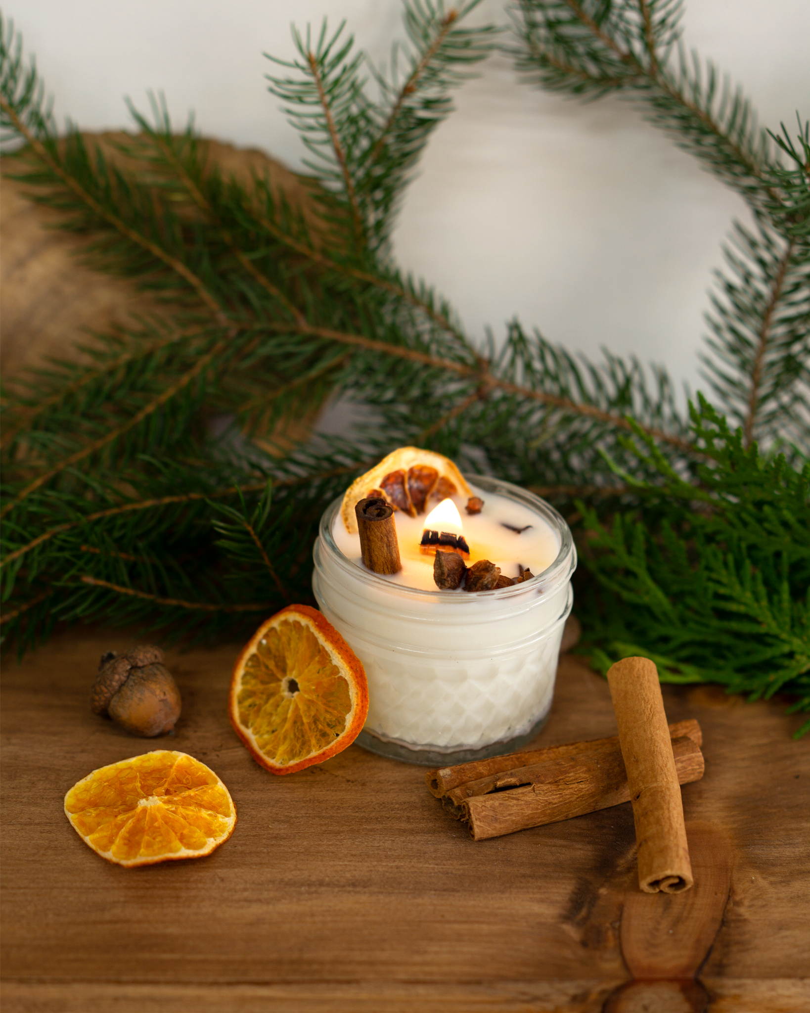 brin brun - Wholesale DIY Craft Kit - Ensemble de fabrication de bougies de saison1