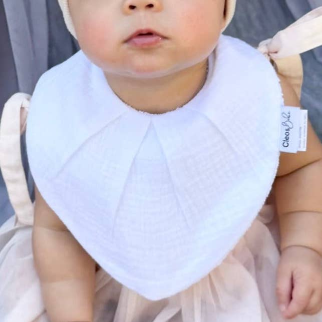 Waterproof Bandana Bib - Snow White for wholesale by Cleo & Bebe