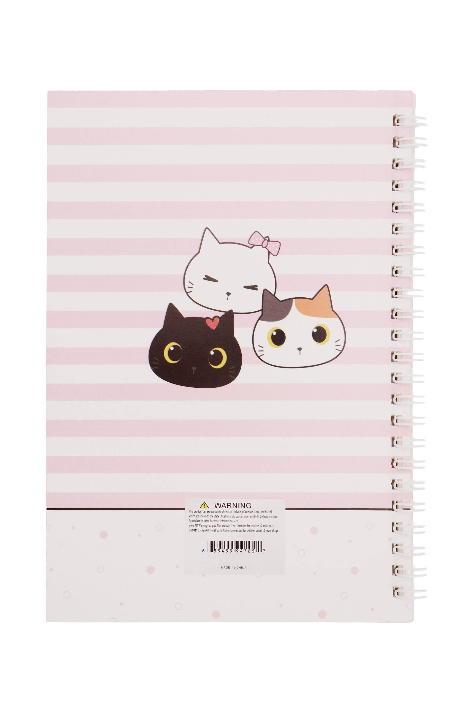 ASSORTED Cute Cat A5 Spiral Bound Notebook - 12 Pcs for wholesale on Faire2