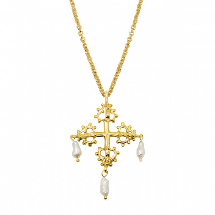 Halskette Queen Of Wands aus Messing für den Großhandel von Aveta Studio