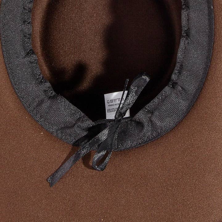 ASSORTED Safety Pin And Rustic Strap Patched Western Cowboy Hat for wholesale on Faire4