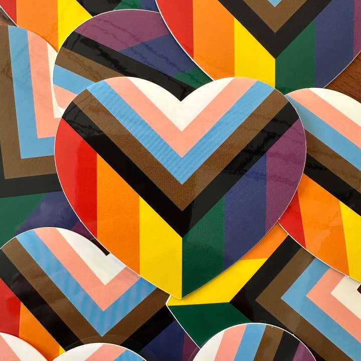 KP General Store – wholesale Klistermärke – Pride hjärta dek1