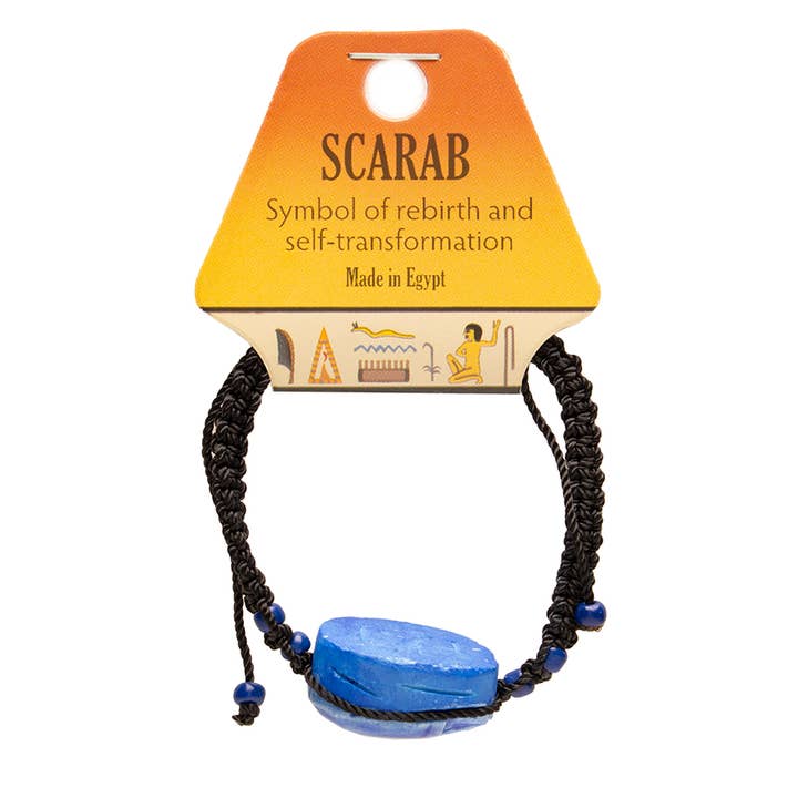 Discoveries, Inc. – wholesale Beaded bracelet – Macrame Egyptian Scarab Bracelet - Made in Egypt1