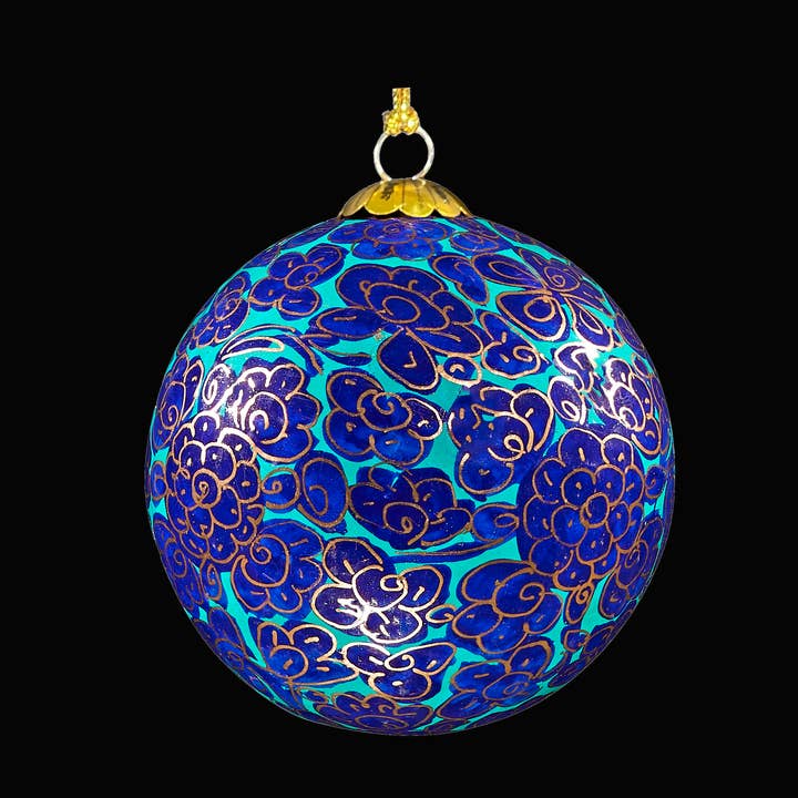 Fortryllet kongeblå juletræskugle for engroshandel hos Honest love our planet