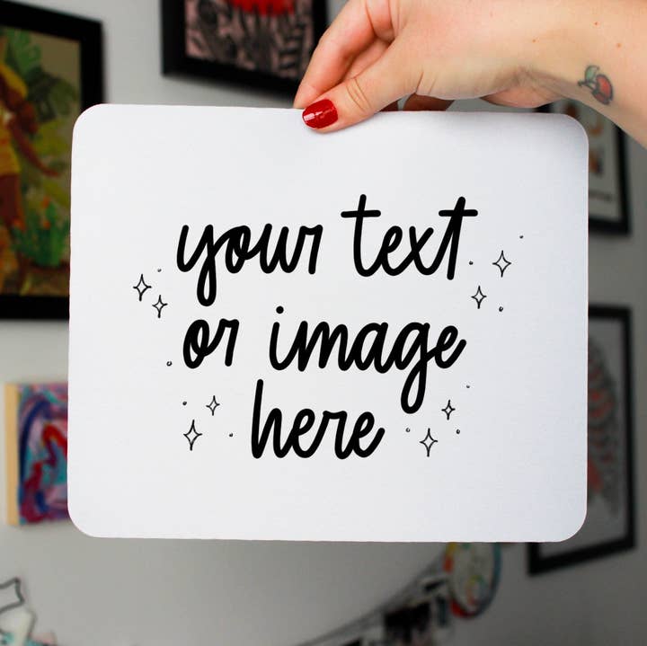 Individuelles Mauspad | Fügen Sie Ihren Text oder Ihr Bild hinzu für den Großhandel von Betina C Koche