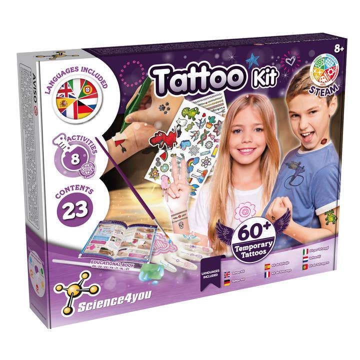 Science4you – wholesale Leksaksset - Barn – Tattoo Factory - Leksak, Spel för barn (på 7 språk)