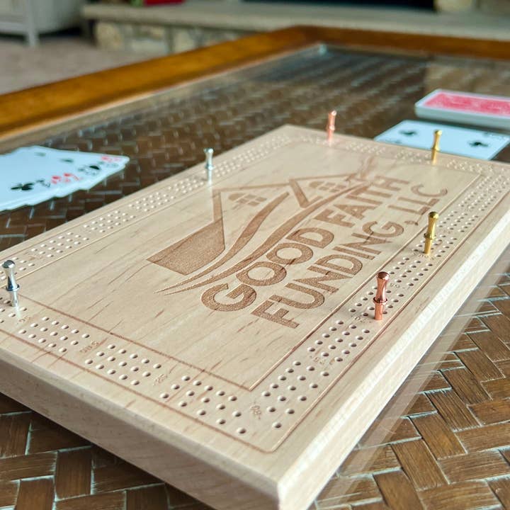 ASM Global Games - Wholesale Board Game - Personalized Themed Panoramic Cribbage Board3