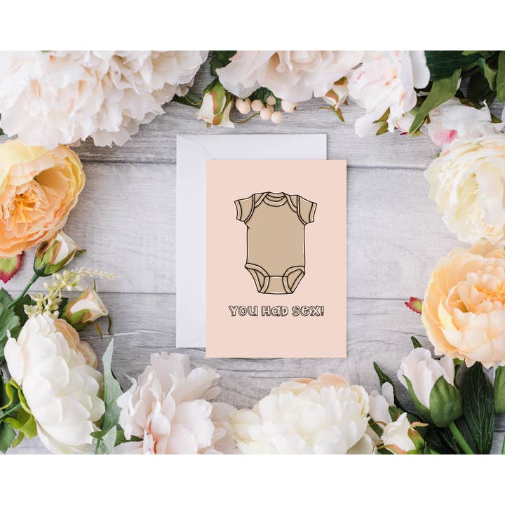 Je had seks || Wenskaart voor wholesale door Devine Design Co