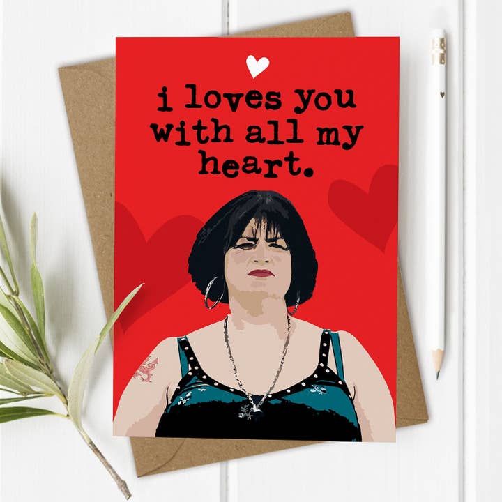 Nessa, Gavin & Stacey - Valentine's Day / Anniversary Card for wholesale by Mrs Best Paper Co.