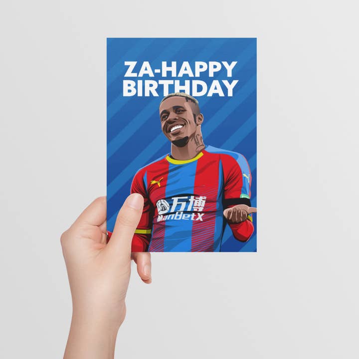 Tarjeta de cumpleaños de Wilfred Zaha Crystal Palace para venta al por mayor de Scored It