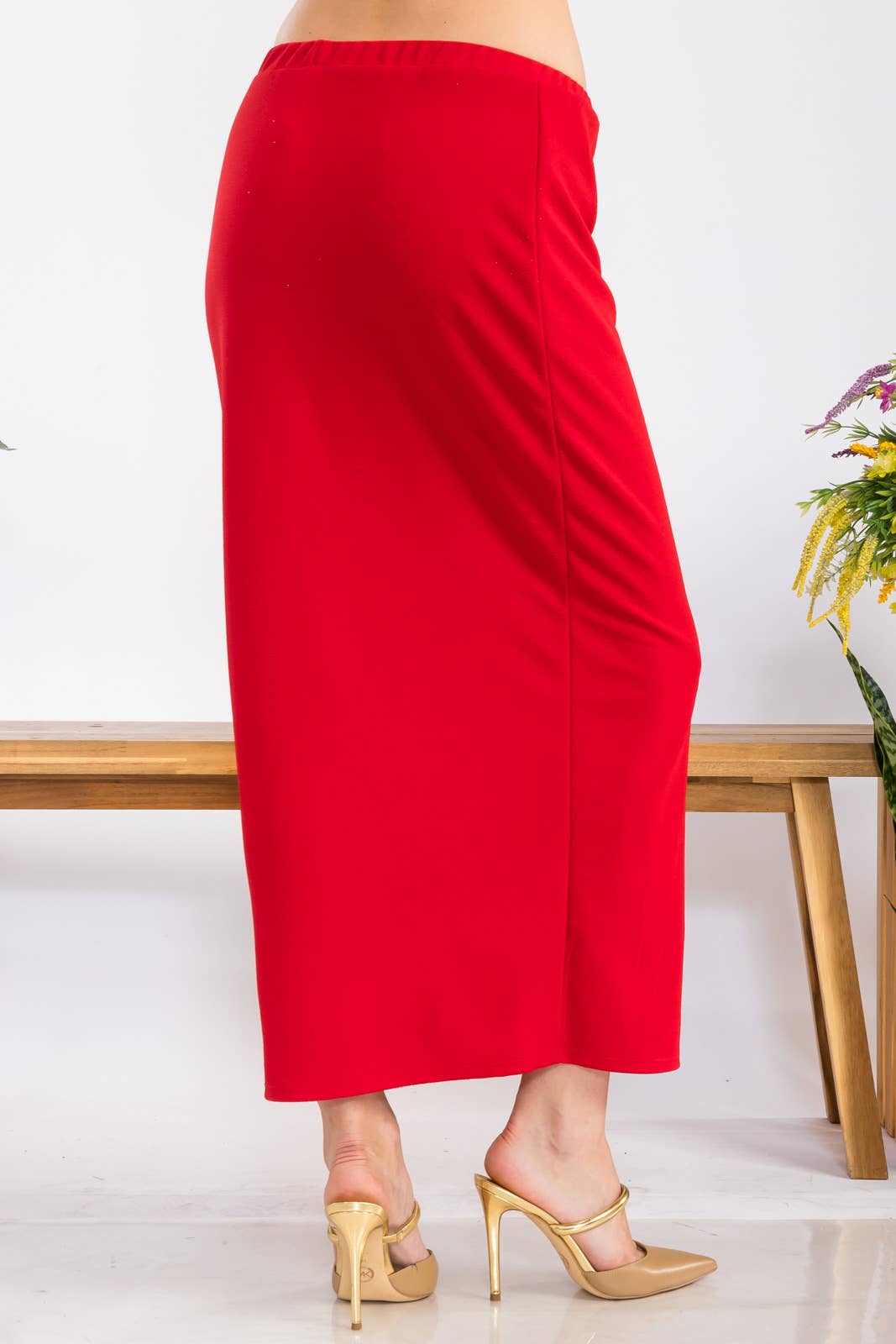 Celeste Clothing - Wholesale Skirt - Women's - CLASSSIC LONG PENCIL SKIRT IN MISSY & PLUS SIZE -CS2377036