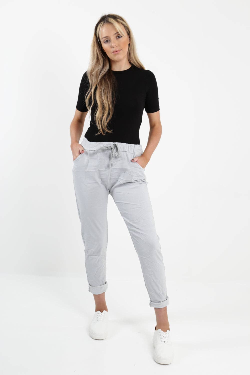 Miss Bold – Großhandel Hose – Damen – Einfarbige Zauberhose für Damen, italienisch, mehrfarbig43