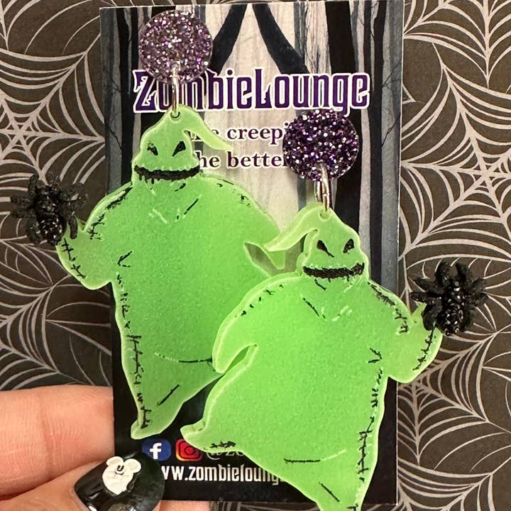 Zombie Lounge Bootique - Vente Boucles d'oreilles pendantes - Boucles d'oreilles Oogie Boogie