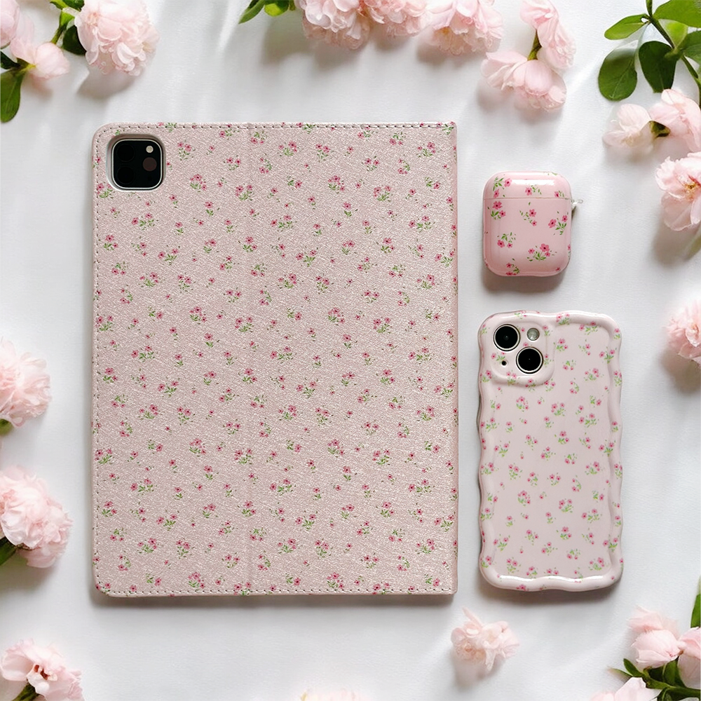 Coconut Lane - Wholesale Phone Case - Women's - Wavy Phone Case - Ditsy Floral Pink19