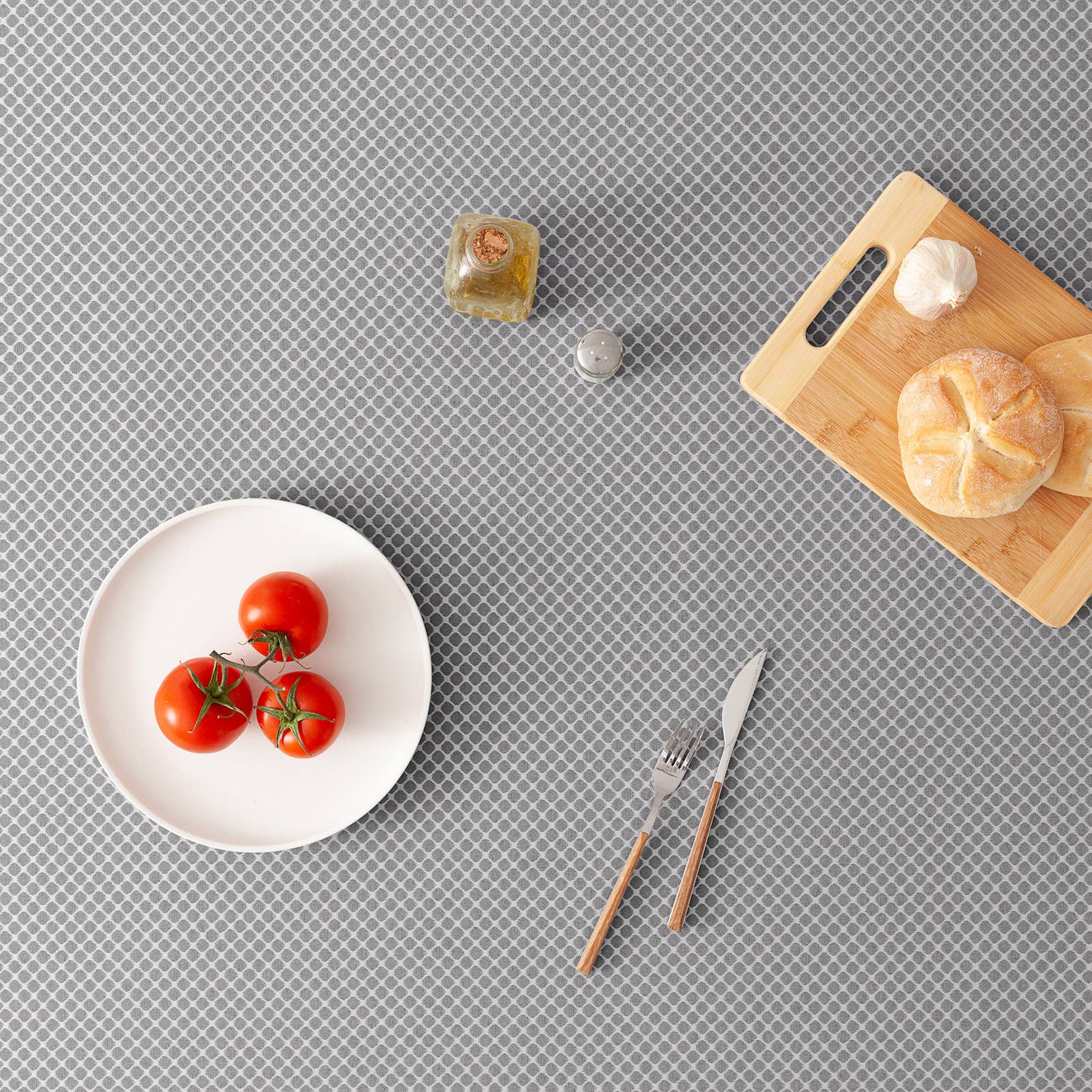 GAMUSI - Vente Nappes - Nappe imperméable jacquard coton géométrique LOSAN3