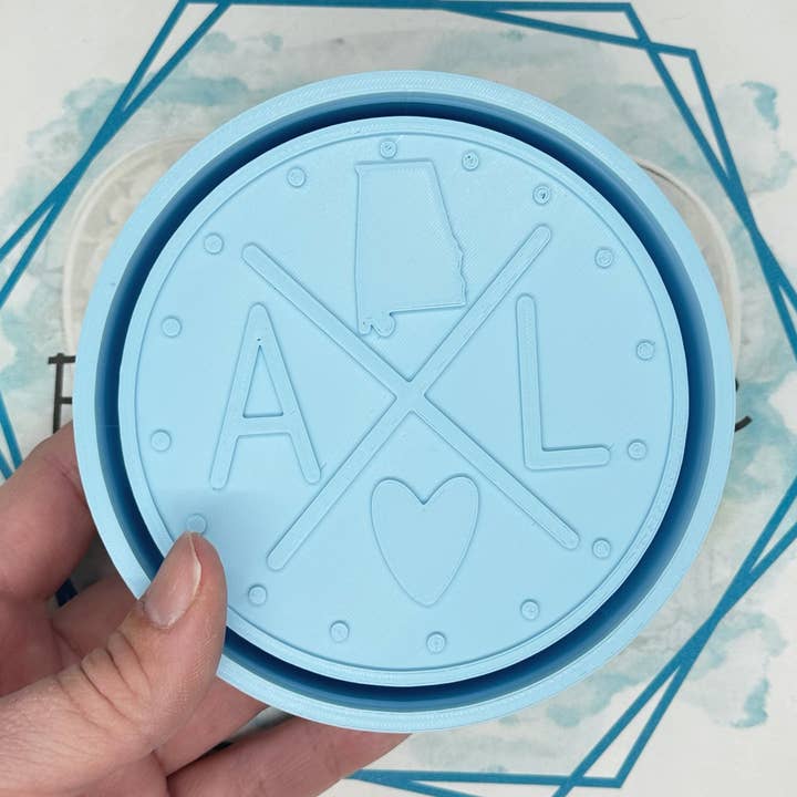 Moule Freshie Alabama (Cercle) pour la vente par The Freshie Junkie, LLC