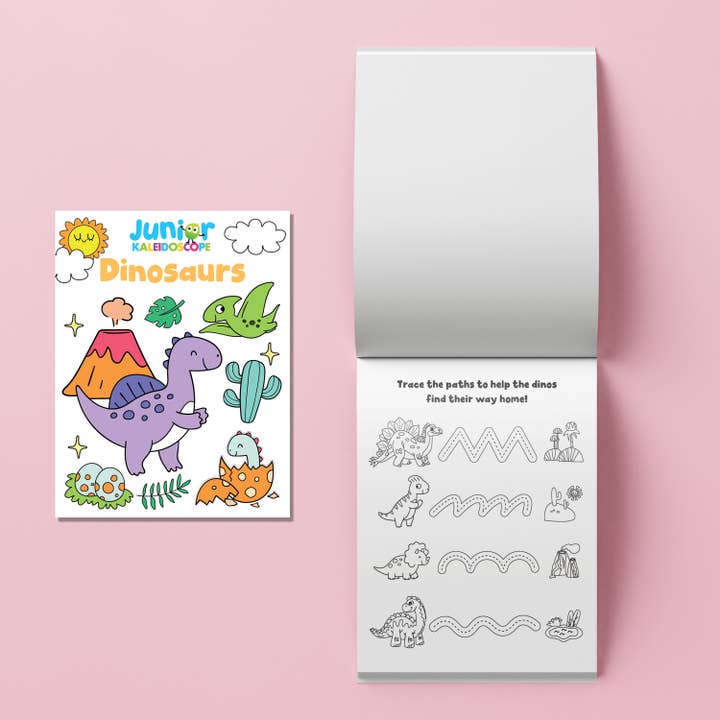 Hinkler Australia - Wholesale Colouring book – Child & baby - Jr Kaleidoscope Colouring Kit Dinosaurs2